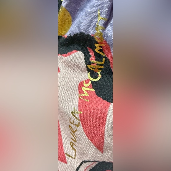 RARE ASOS Black Lauren McCalmont‎ Foil Spot Graffiti Print Dress Artist Collab 6 - Picture 4 of 6